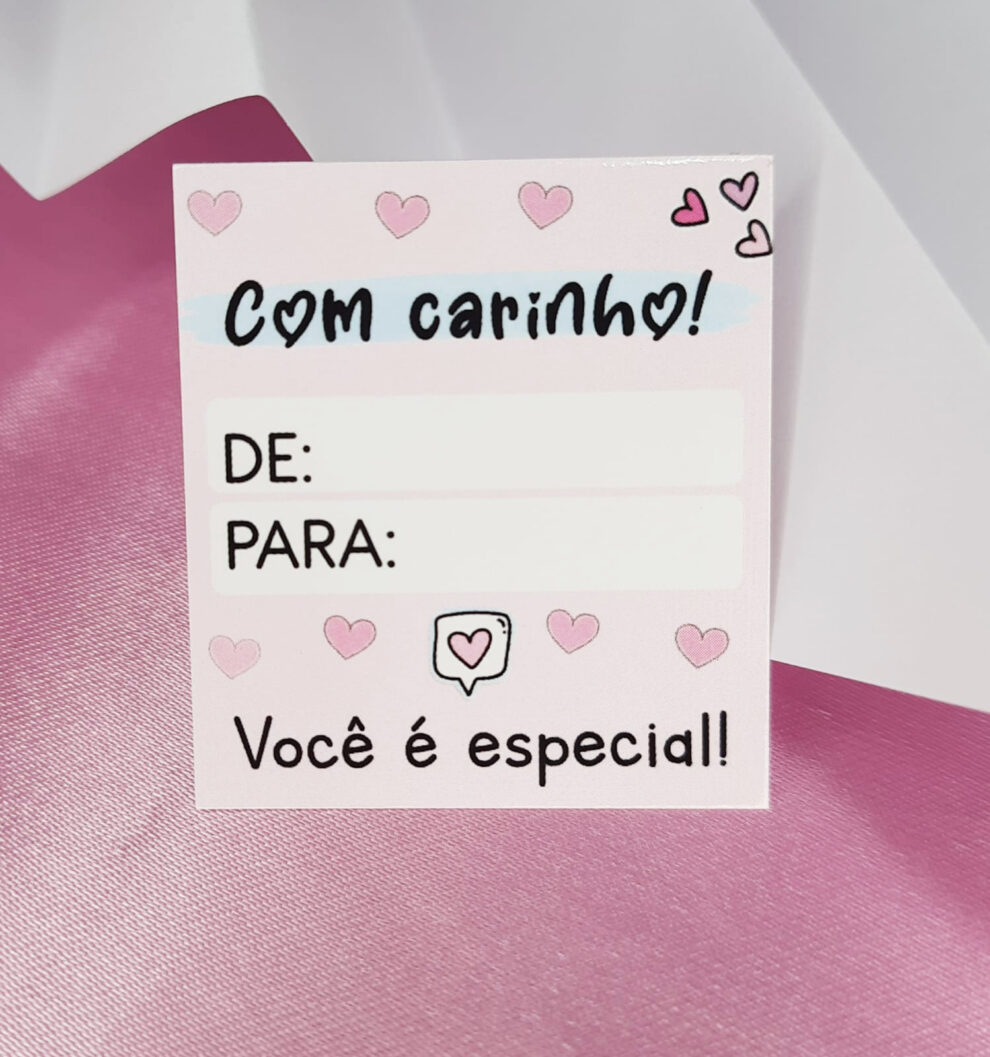 Cartão para presente 50 unidades – R.E ARTES