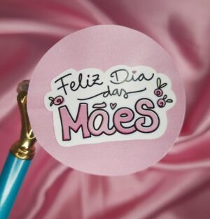Adesivos 5x5 cm dia das mães 48 unidades