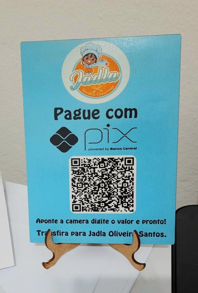 Placa pix MDF personalizada – R.E ARTES