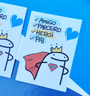 Cartão flork dia dos pais 25 unidades