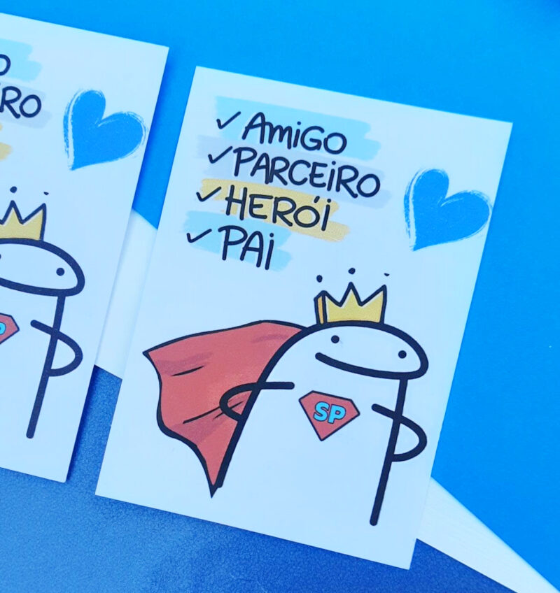 Cartão flork dia dos pais 25 unidades