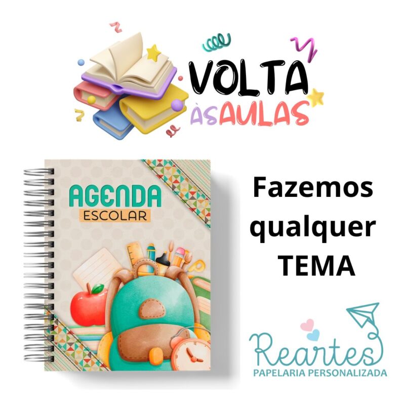 Agenda escolar fazemos qualquer tema