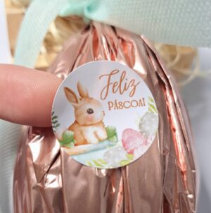 Adesivos para páscoa 3x3 cm 54 unidades