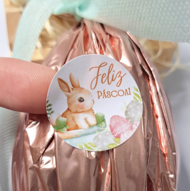 Adesivos para páscoa 3x3 cm 54 unidades
